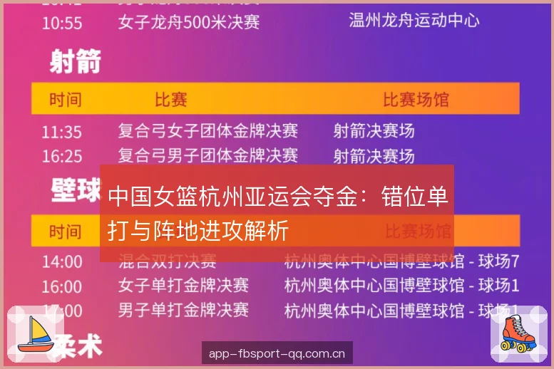 中国女篮杭州亚运会夺金:错位单打与阵地进攻解析 中国女篮杭州亚运会夺金:错位单打与阵地进攻解析